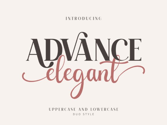 Advance Elegant Font for Professional Branding and Design