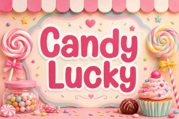 Candy Lucky: A Sweetened Display Font for Creative Makers
