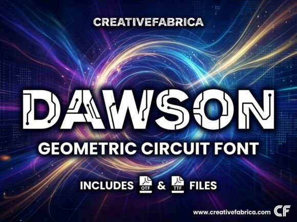 Dawson: A Cybernetic-Infused Display Font for Bold Branding
