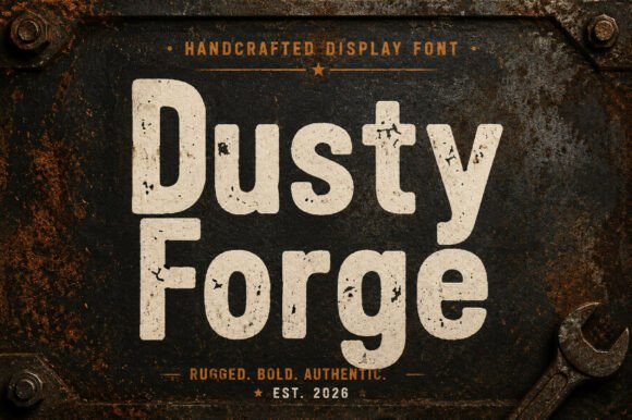 Dusty Forge – A Western-Inspired Display Font for Editorial Design