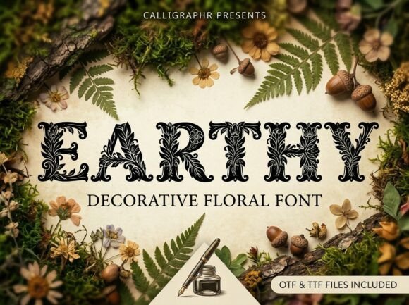 Earthy: A Display Font for Timeless Botanical Elegance