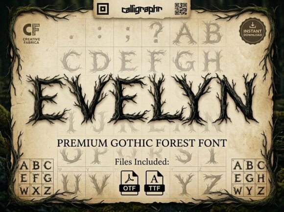 Evelyn: A Gothic Forest Font for Editorial Depth