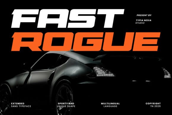 Fast Rogue: A Bold Font to Elevate Your Brand’s Visual Impact