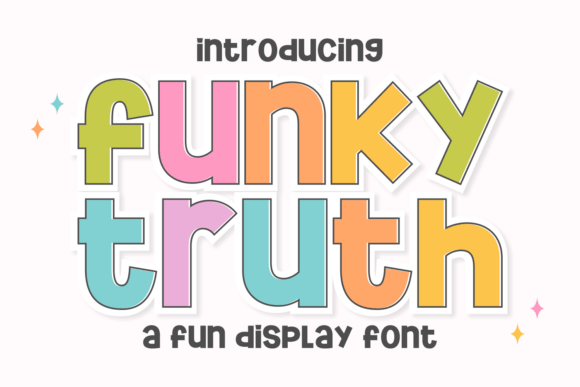 Funky Truth: A Whimsical Display Font for Bold Visuals