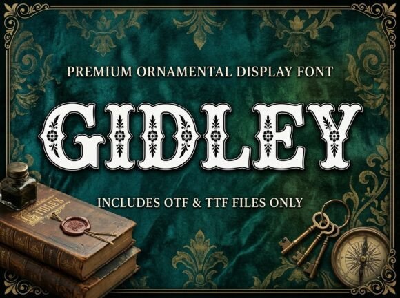 Gidley: A Western-Inspired Display Font for Editorial Design