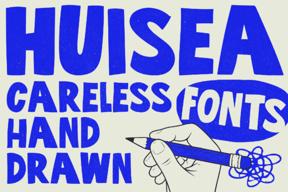 Huisea: A Hand-Drawn Display Font for Bold Branding