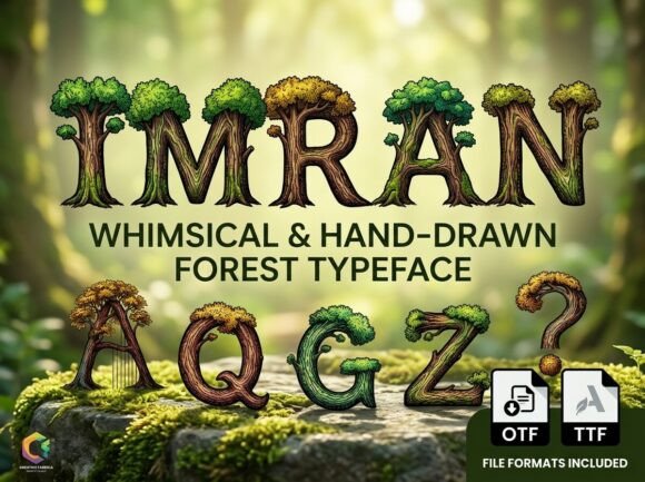Imran: A Display Font That Brings Nature to Your Editorial Design