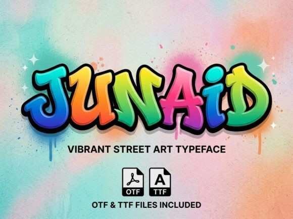 Junaid: A Bold Display Font for Creative Projects