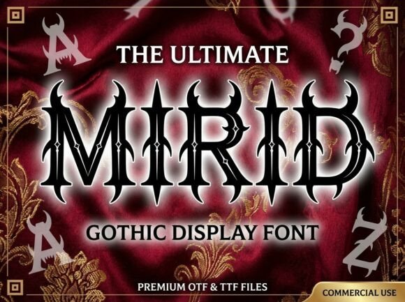 Mirid Gothic Typeface for Editorial Design