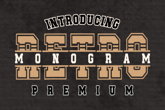 Monogram Retro: A Timeless Display Font for Bold Branding