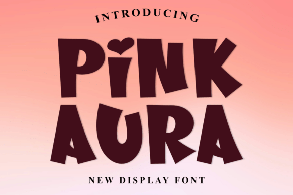 Pink Aura Font for Creative Handmade Projects