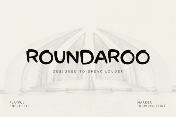 Roundaroo: A Whimsical Display Font for Creative Projects