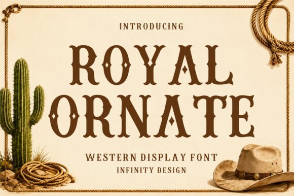 Royal Ornate Font for Bold Web Design