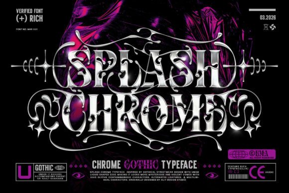 Splash Chrome: A High-Octane Display Font for Modern Design