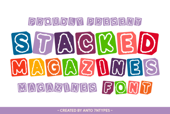 Stacked Magazines Font for Bold Visual Impact