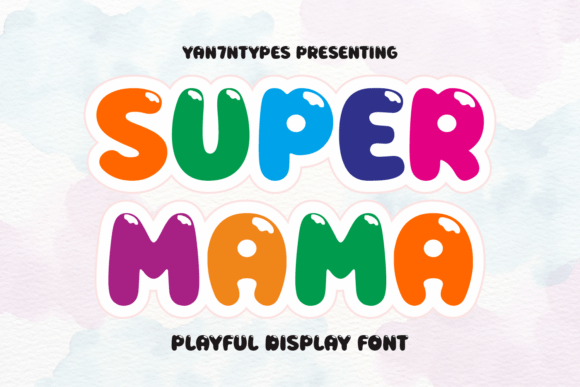 Super Mama: A Vibrant Display Font for Digital Creativity