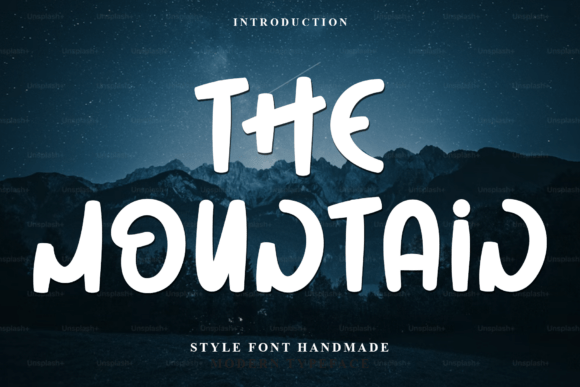 The Mountain: A Festive Typeface for Editorial Design