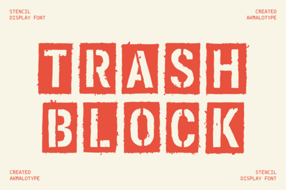 Trash Block Font for Bold Digital Branding