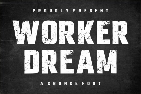 Worker Dream: A Bold Display Font for Industrial-Inspired Branding